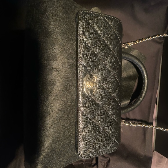 NIB Chanel Coco Bag Caviar Leather with Silver Hardware - Picture 3 of 7